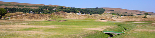 The burn in front of the 17th on Saunton Golf Clubs West Course